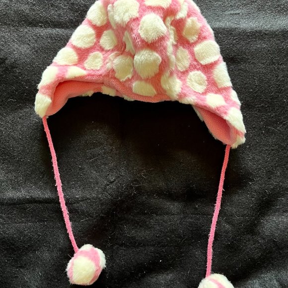 H & M Childs Pink/White Winter Hat - Picture 4 of 5